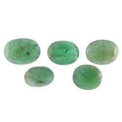 Green Emerald – 27.23 Carats (Ratti-30.09) Panna ~ 5 Pcs Seller Pack